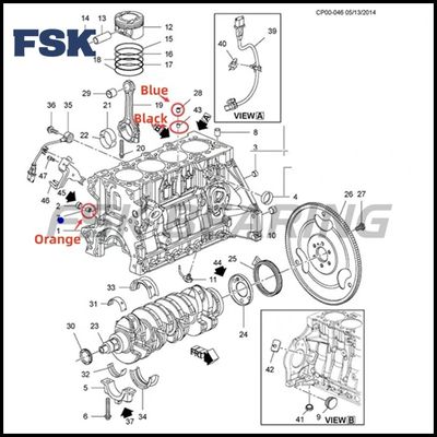 Oil Flow Valve 55556227 55563957 90530050 For Chevrolet Cruze Opel High Precision