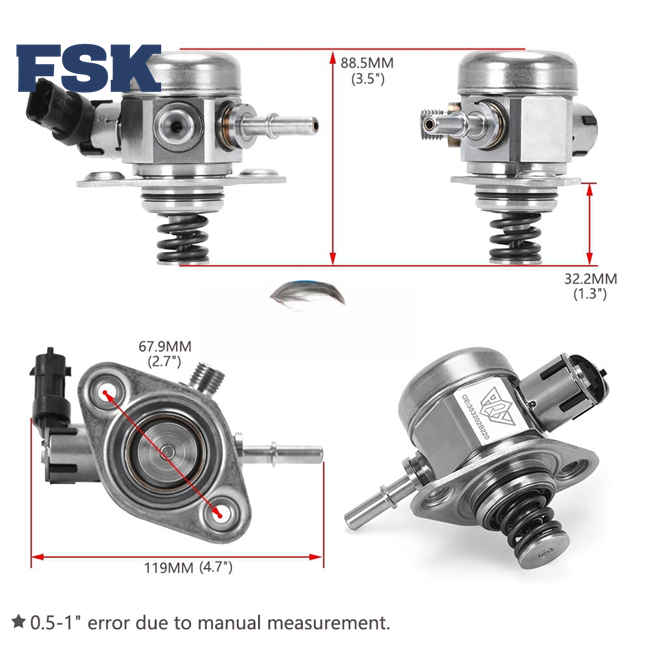 High Pressure Fuel Pump 35320-2B220 35320-2B130 35320-2B100 For Hyundai With Gcr15 Chrome Steel